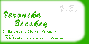 veronika bicskey business card